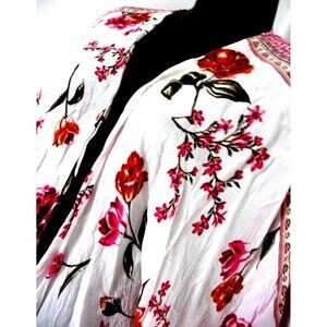 Japna Women’s Kimono Duster Top One Size  Boho/Floral